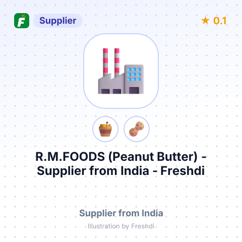 R.M.FOODS (Peanut Butter) – summary card, no photo uploaded yet