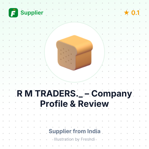 R M TRADERS._ – summary card, no photo uploaded yet