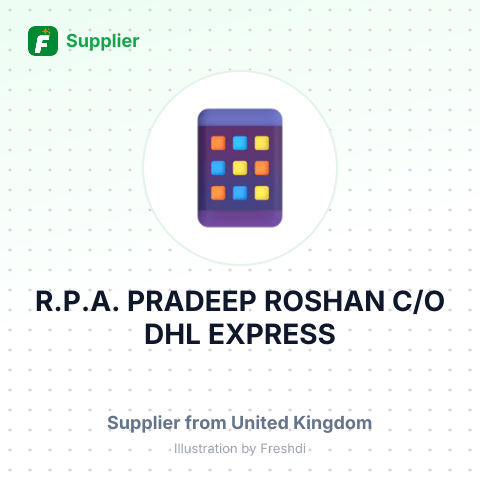 R.P.A. PRADEEP ROSHAN C/O DHL EXPRESS – summary card, no photo uploaded yet
