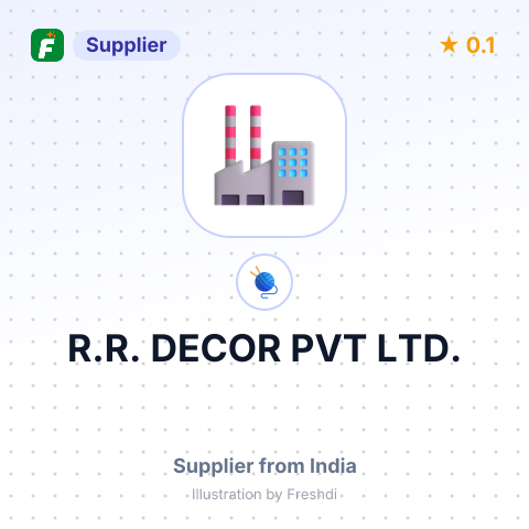 R.R. DECOR PVT LTD. – summary card, no photo uploaded yet