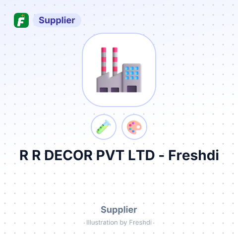 R R DECOR PVT LTD – summary card, no photo uploaded yet