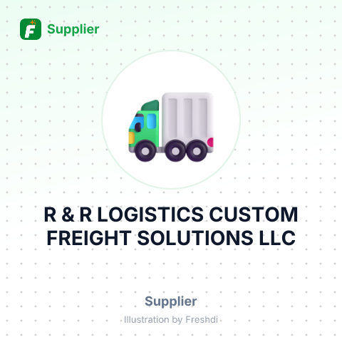 R & R LOGISTICS CUSTOM FREIGHT SOLUTIONS LLC – summary card, no photo uploaded yet
