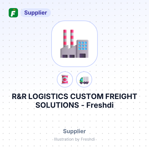 R&R LOGISTICS CUSTOM FREIGHT SOLUTIONS – summary card, no photo uploaded yet