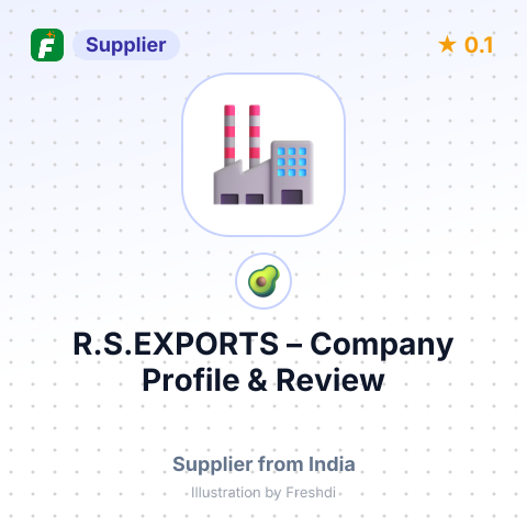 R.S.EXPORTS – summary card, no photo uploaded yet