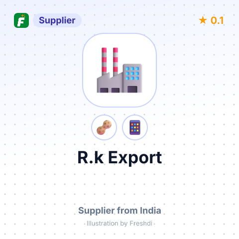 R.k Export  – summary card, no photo uploaded yet