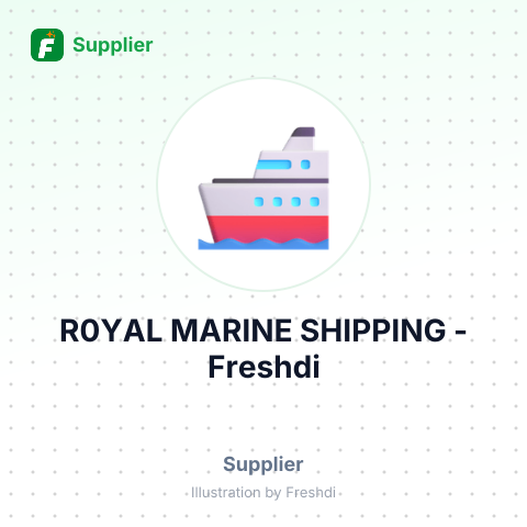 R0YAL MARINE SHIPPING – summary card, no photo uploaded yet