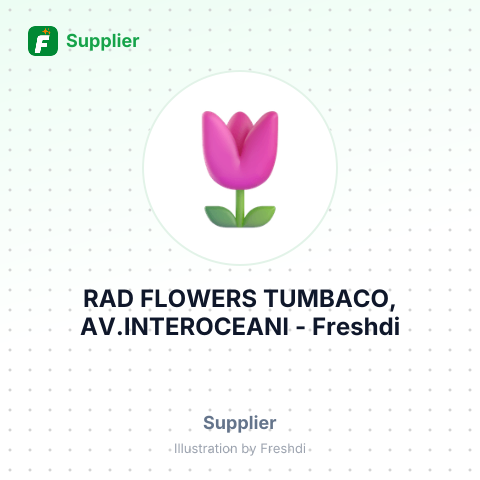 RAD FLOWERS TUMBACO, AV.INTEROCEANI – summary card, no photo uploaded yet