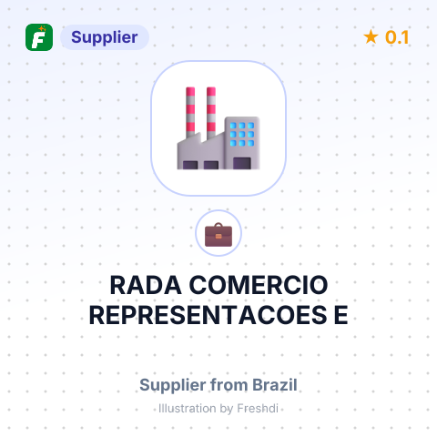 RADA COMERCIO REPRESENTACOES E – summary card, no photo uploaded yet