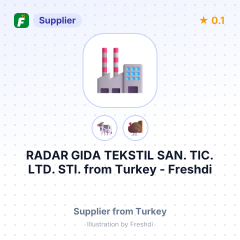 RADAR GIDA TEKSTIL SAN. TIC. LTD. STI. – summary card, no photo uploaded yet