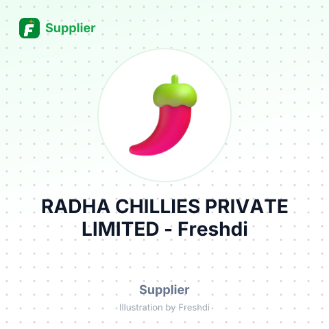 RADHA CHILLIES PRIVATE LIMITED – summary card, no photo uploaded yet