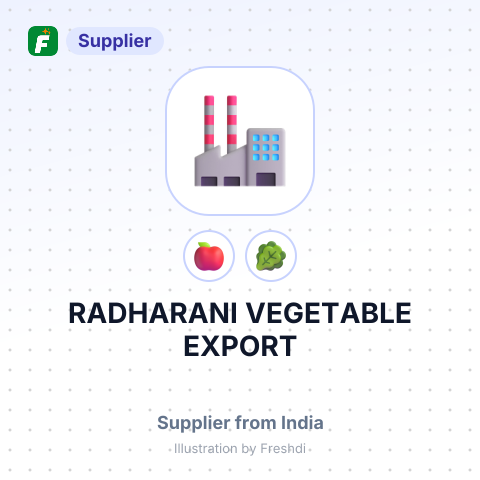 RADHARANI VEGETABLE EXPORT – summary card, no photo uploaded yet