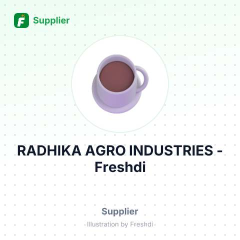 RADHIKA AGRO INDUSTRIES – summary card, no photo uploaded yet