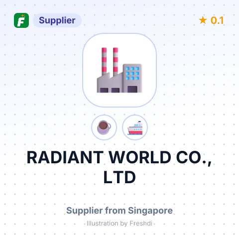 RADIANT WORLD CO., LTD – summary card, no photo uploaded yet