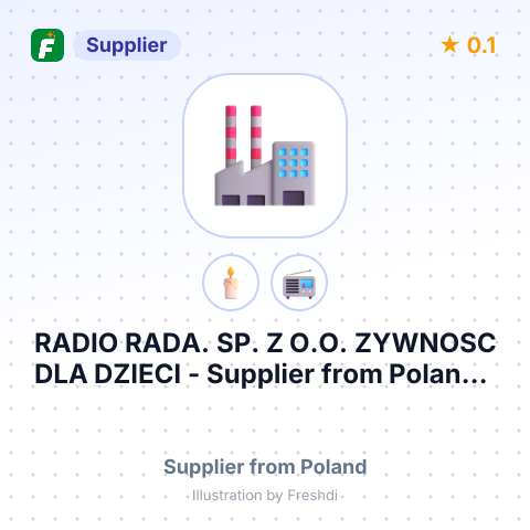 RADIO RADA. SP. Z O.O. ZYWNOSC DLA DZIECI – summary card, no photo uploaded yet