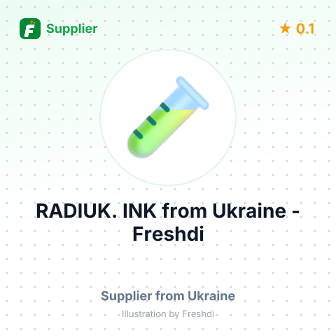 RADIUK. INK – summary card, no photo uploaded yet