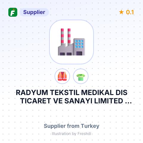 RADYUM TEKSTIL MEDIKAL DIS TICARET VE SANAYI LIMITED SIRKETI – summary card, no photo uploaded yet
