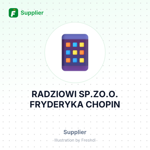 RADZIOWI SP.ZO.O. FRYDERYKA CHOPIN – summary card, no photo uploaded yet