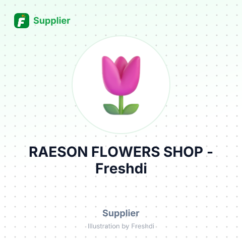 RAESON FLOWERS SHOP – summary card, no photo uploaded yet
