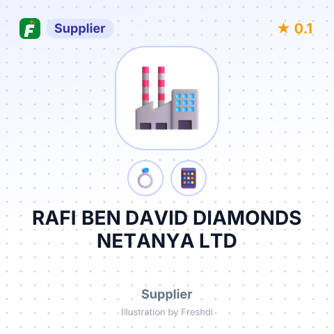 RAFI BEN DAVID DIAMONDS NETANYA LTD – summary card, no photo uploaded yet