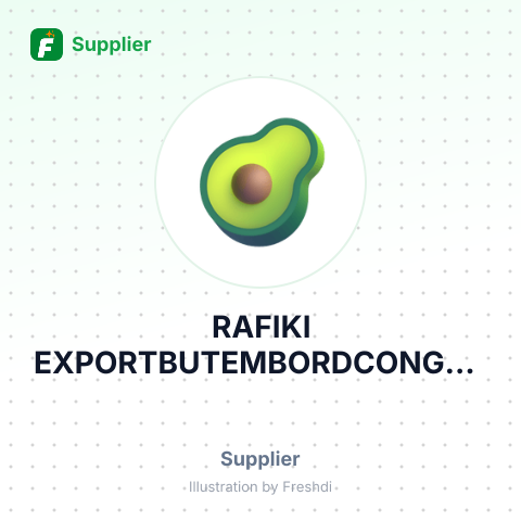 RAFIKI EXPORTBUTEMBORDCONGO – summary card, no photo uploaded yet