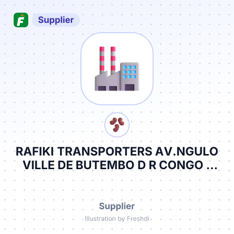 RAFIKI TRANSPORTERS AV.NGULO VILLE DE BUTEMBO D R CONGO – summary card, no photo uploaded yet