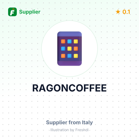 RAGONCOFFEE – summary card, no photo uploaded yet
