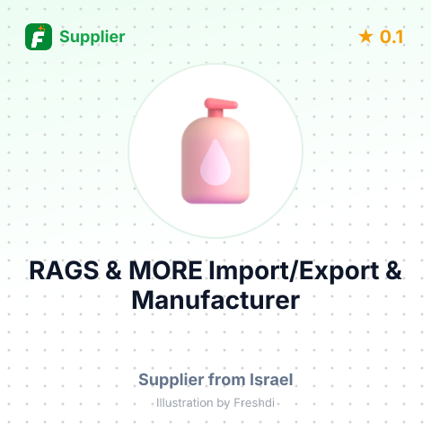RAGS & MORE Import/Export & Manufacturer – summary card, no photo uploaded yet