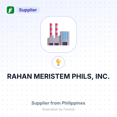 RAHAN MERISTEM PHILS, INC. – summary card, no photo uploaded yet