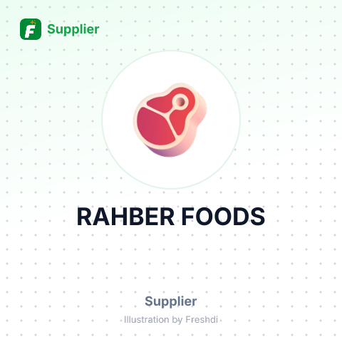 RAHBER FOODS – summary card, no photo uploaded yet