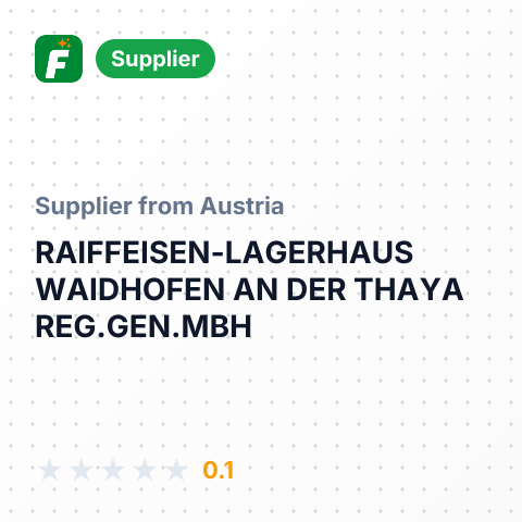 RAIFFEISEN-LAGERHAUS WAIDHOFEN AN DER THAYA REG.GEN.MBH – summary card, no photo uploaded yet