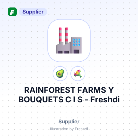 RAINFOREST FARMS Y BOUQUETS C I S – summary card, no photo uploaded yet
