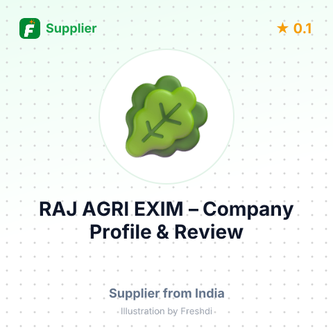 RAJ AGRI EXIM – summary card, no photo uploaded yet