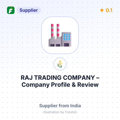 RAJ TRADING COMPANY – summary card, no photo uploaded yet
