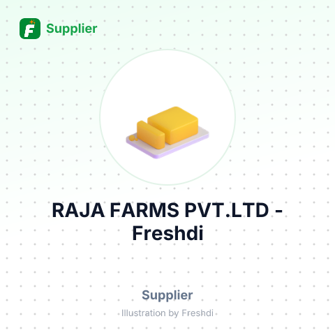 RAJA FARMS PVT.LTD – summary card, no photo uploaded yet