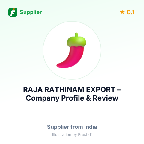 RAJA RATHINAM EXPORT – summary card, no photo uploaded yet