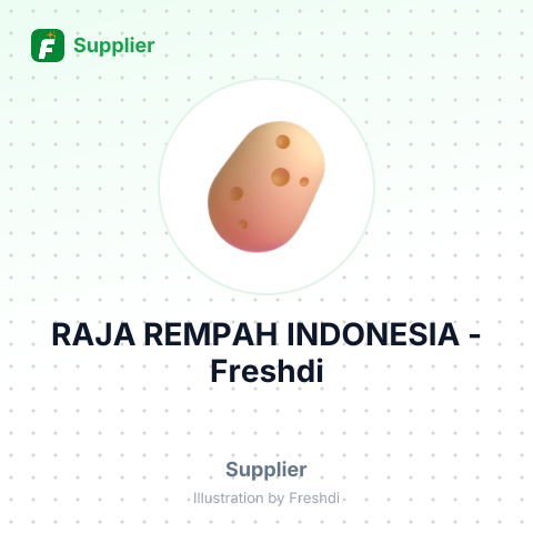 RAJA REMPAH INDONESIA – summary card, no photo uploaded yet