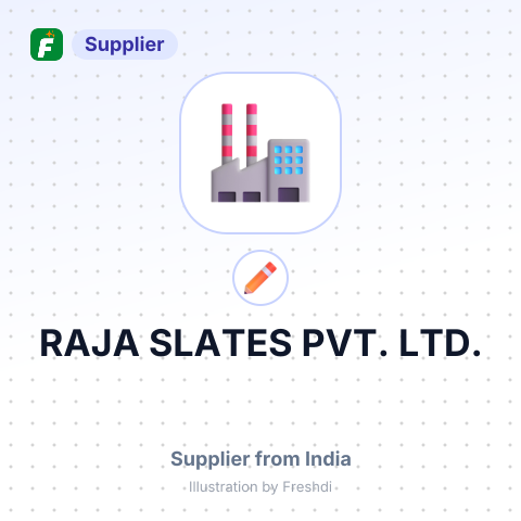 RAJA SLATES PVT. LTD. – summary card, no photo uploaded yet