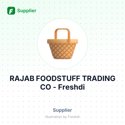 RAJAB FOODSTUFF TRADING CO – summary card, no photo uploaded yet