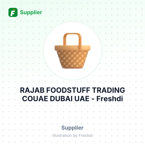 RAJAB FOODSTUFF TRADING COUAE DUBAI UAE – summary card, no photo uploaded yet