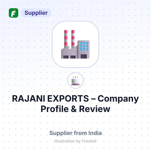 RAJANI EXPORTS – summary card, no photo uploaded yet