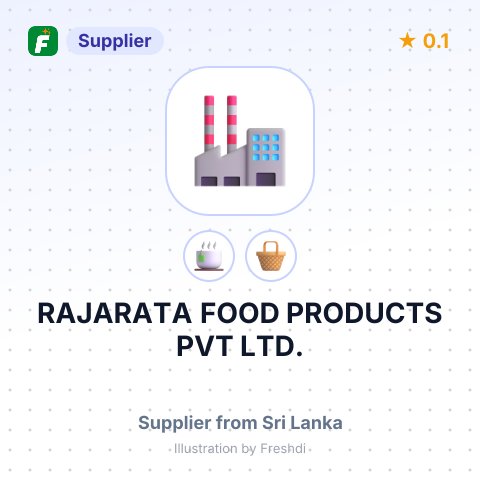 RAJARATA FOOD PRODUCTS PVT LTD. – summary card, no photo uploaded yet