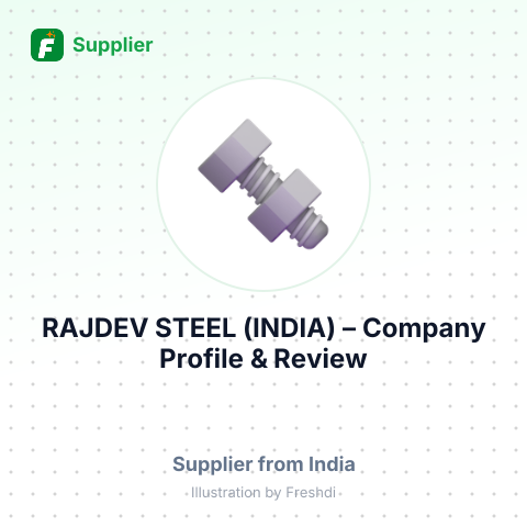 RAJDEV STEEL (INDIA) – summary card, no photo uploaded yet