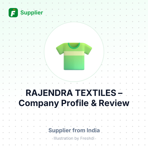 RAJENDRA TEXTILES – summary card, no photo uploaded yet