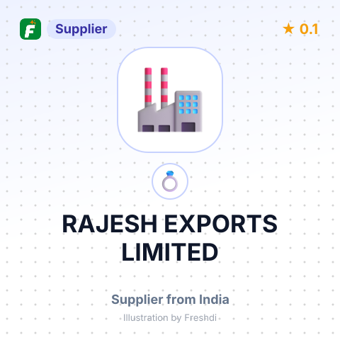 RAJESH EXPORTS LIMITED – summary card, no photo uploaded yet