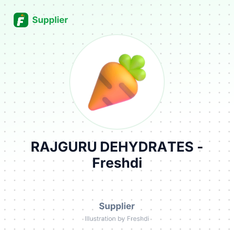 RAJGURU DEHYDRATES – summary card, no photo uploaded yet