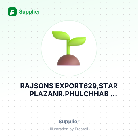 RAJSONS EXPORT629,STAR PLAZANR.PHULCHHAB CHOWK,RAJKOT GUJARAT INDIA – summary card, no photo uploaded yet
