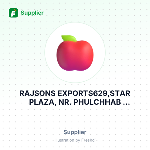 RAJSONS EXPORTS629,STAR PLAZA, NR. PHULCHHAB CHOWK,RAJKOT- – summary card, no photo uploaded yet