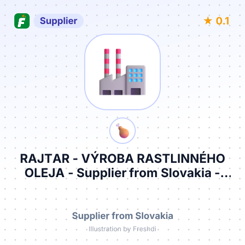 RAJTAR - VÝROBA RASTLINNÉHO OLEJA – summary card, no photo uploaded yet