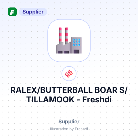 RALEX/BUTTERBALL BOAR S/TILLAMOOK – summary card, no photo uploaded yet
