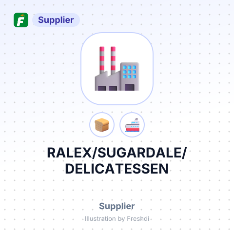 RALEX/SUGARDALE/DELICATESSEN – summary card, no photo uploaded yet